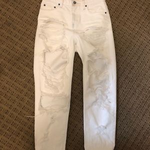 Brand new LF Carmar white boyfriend jeans